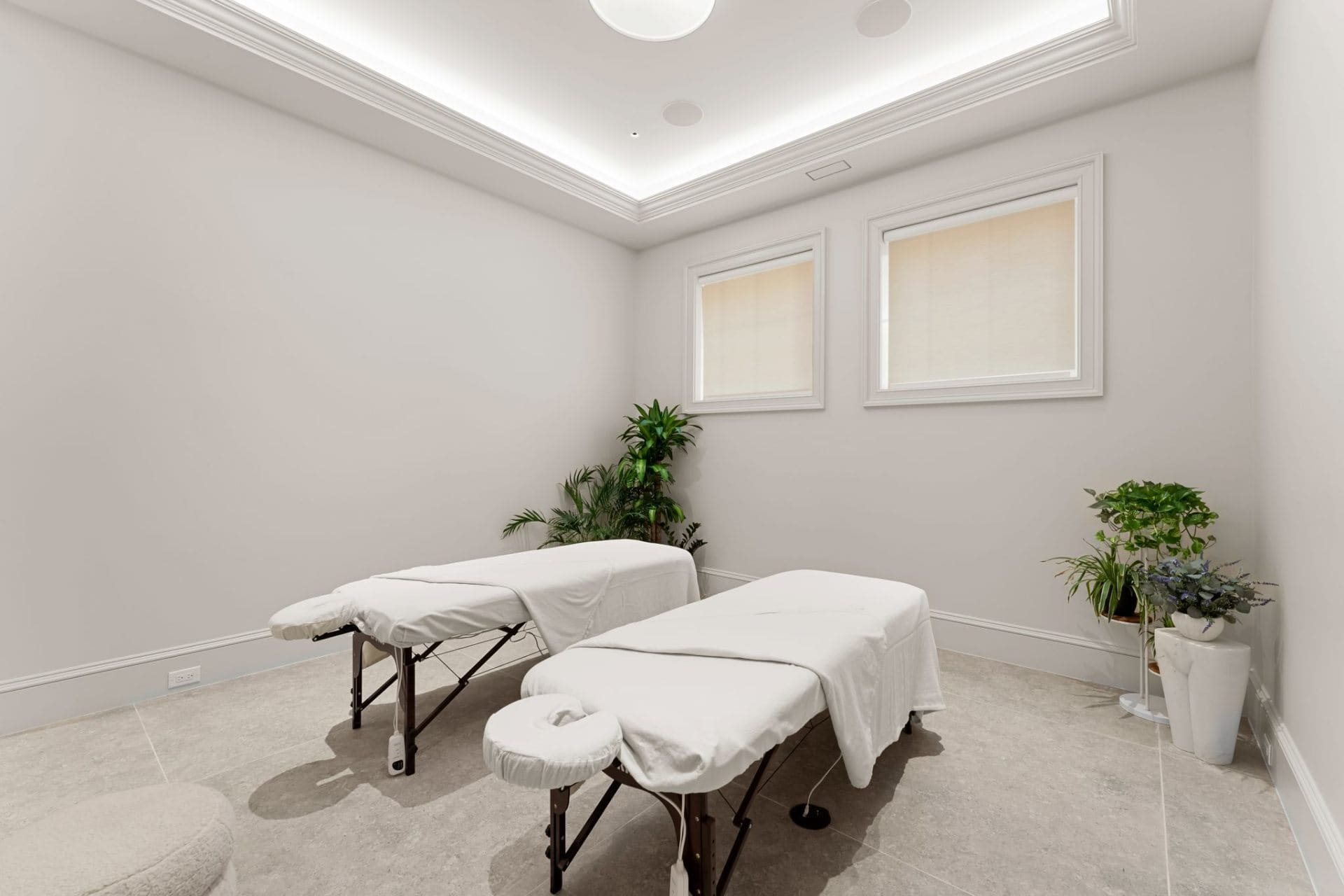 Private massage treatment room