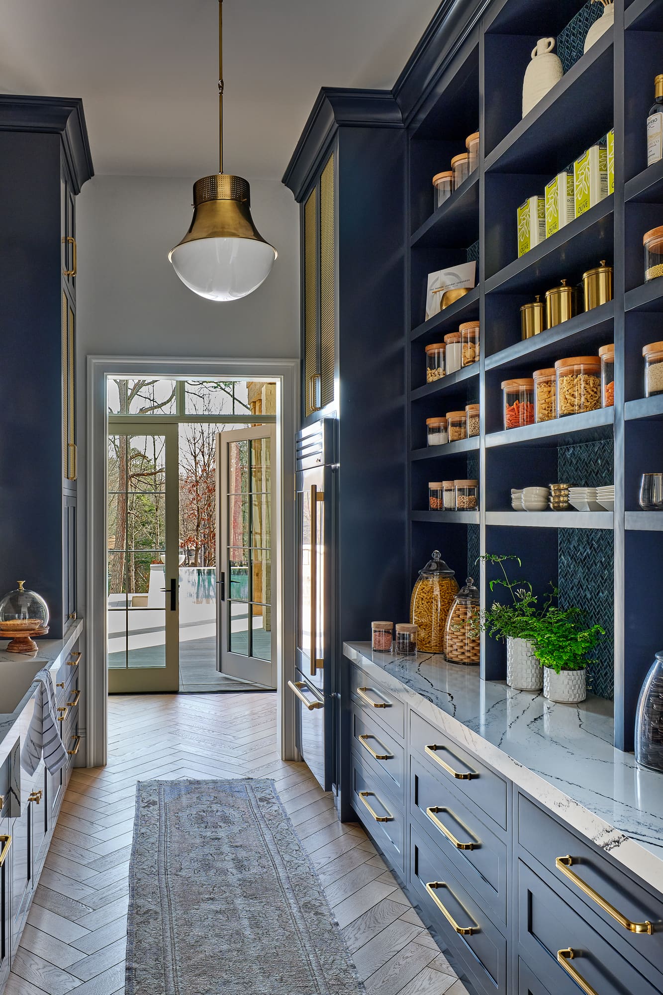 Blue pantry